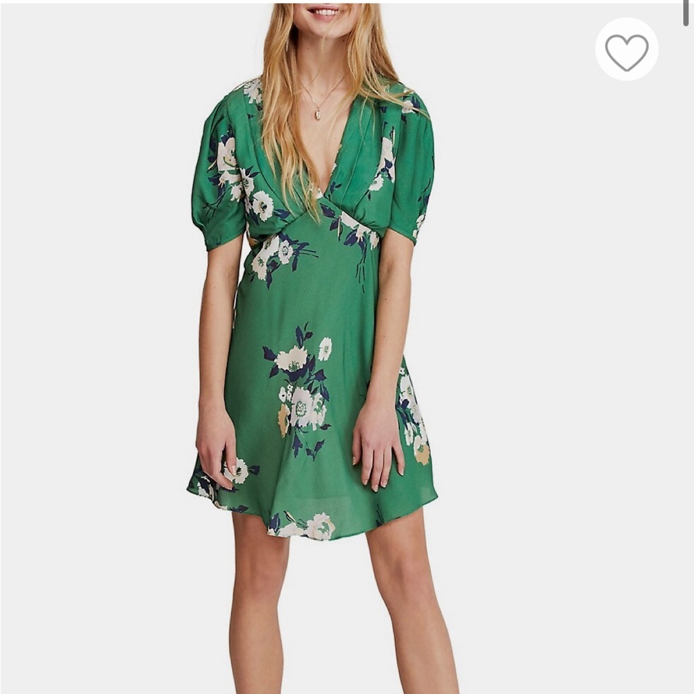 Free People Neon Garden Mini Dress